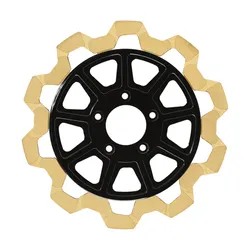 Lyndall Bow Tie Full Floating Front Brake Rotor 11.5in. Gold