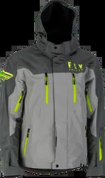 Fly Racing Black Grey Hi Viz Incline Hooded Jacket Adult Large