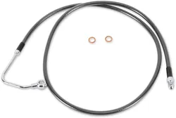 Magnum Designer Braided Front Brake Line Kit Mid Black ABS