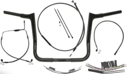 Magnum 1.25in. Viking Ape Hanger Handlebar Installation Kit Black 14in.