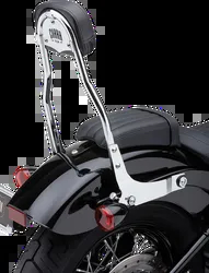 Cobra 14in Chrome Steel Round Detachable Backrest Kit