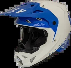 Fly Racing Grey Blue Formula CP Slant Helmet Adult Medium