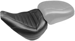 Mustang Black Tuck Roll Standard Touring Solo Driver Seat