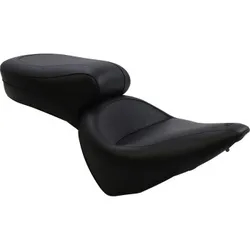 Mustang Black Vintage 2Up Wide Touring 1 pc Seat