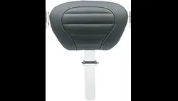 Mustang Black w Gray Stitch Deluxe Driver Backrest