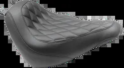 Mustang Black Diamond Stitch Wide Tripper Front Solo Seat