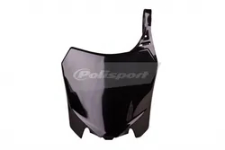 Polisport Front Number Plate Black