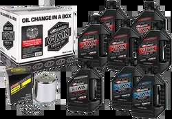 Maxima M8 Engine Synthetic Motor Oil Change Kit w Chrome Filter 20W50