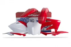 Polisport Plastic Fender Body Kit Set Red White CRF250R