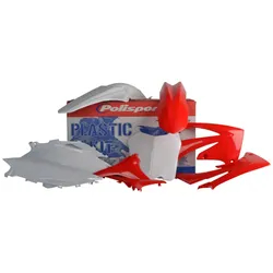 Polisport Plastic Fender Body Kit Set Red White CRF250R CRF450R