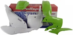 Polisport Plastic Fender Body Kit Set Green White