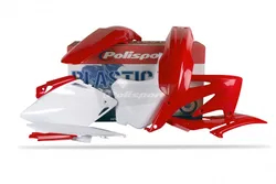 Polisport Plastic Fender Body Kit Set Red White CRF450R
