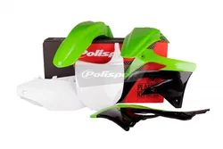 Polisport Plastic Fender Body Kit Set Green White 
Kawasaki KX450F