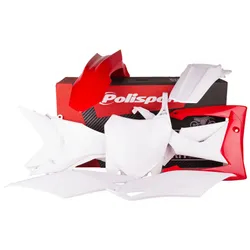 Polisport Plastic Fender Body Kit Set Red White CRF250R CRF450R
