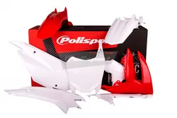 Polisport Plastic Fender Body Kit Set Red White CRF110F