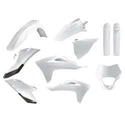 Polisport Complete Enduro Plastic Body Kit Set White