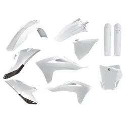 Polisport Plastic Fender Body Kit Set White