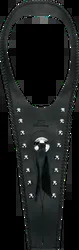 Mustang Black Studded Felt Lined Tank Protector Bib w Concho