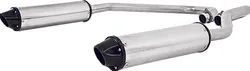 MBRP Stainless Steel Power Tech 4 Dual Full Muffler Tail Pipe Exhaust