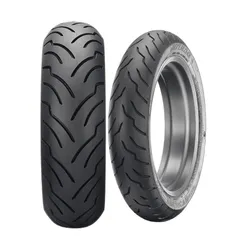 Dunlop American Elite 130/70B18 Front 180/65B16 Rear Tire Set