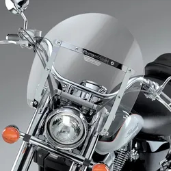 National Cycle Switchblade Shorty Windshield Clear w Chrome Mount