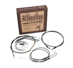 Burly 14in Black Handlebar Controls Kit