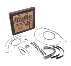 Burly 18in SS Ape Hangers Handlebar Controls Kit w Cruise