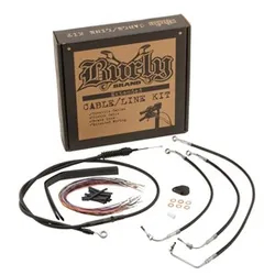 Burly Black 14in Handlebar Controls Kit