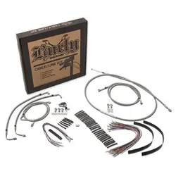 Burly Stainless Steel 18in Handlebar Controls Kit