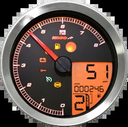 Koso Chrome Electronic Speedometer Tachometer