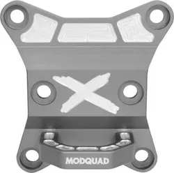 Modquad 5/8" Al Rear Radius Rod Support Plate Gray w/ Tow Hook