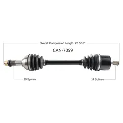 Tytaneum Replacement CV Axle Rear Right or Left