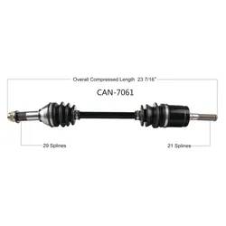 Tytaneum Replacement CV Axle Front Left