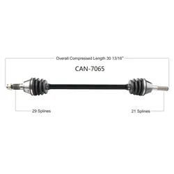 Tytaneum Replacement CV Axle Front Left