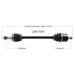 Tytaneum Replacement CV Axle Rear Right