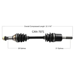 Tytaneum Replacement CV Axle Front Right