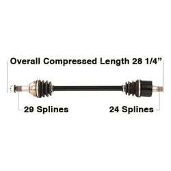 Tytaneum Rear Left Replacement CV Axle