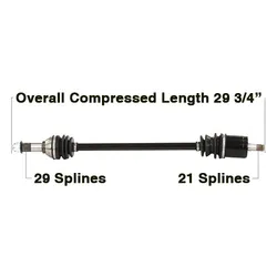 Tytaneum Rear Left Replacement CV Axle