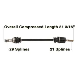 Tytaneum Rear Left Replacement CV Axle