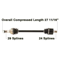 Tytaneum Rear Left or Right Replacement CV Axle