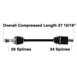 Tytaneum Rear Left Replacement CV Axle