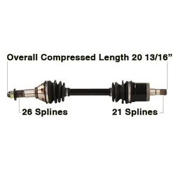 Tytaneum Front Left Replacement CV Axle