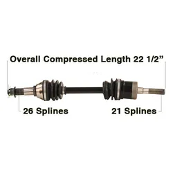 Tytaneum Front Right Replacement CV Axle