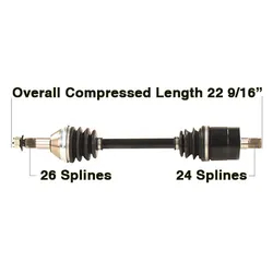 Tytaneum Rear Left Replacement CV Axle