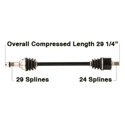 Tytaneum Rear Left or Right Replacement CV Axle