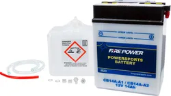 Fire Power Heavy Duty 12V Battery w Acid Pack CB14A-A1/14A-A2