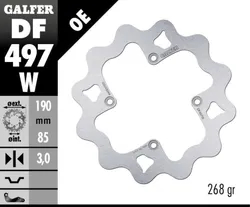 Galfer Wave Rear Brake Rotor