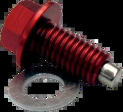 Moose  Red Aluminum Magnetic Drain Plug Bolt Screw