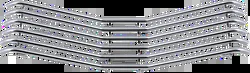 Parts Unlimited Chrome Steel Radiator Grill Guard
