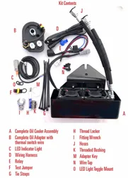 UC Frame Tube Mount T Engine Oil Cooler Kit Covered